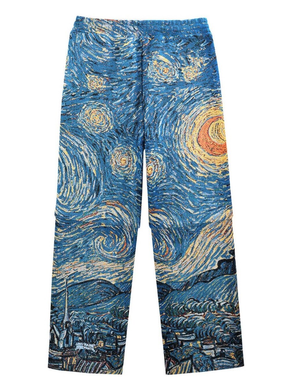 REBEL VENGEANCE Van Gogh " The Starry Night" Loose Fit Wind Pants Mens SZ Large